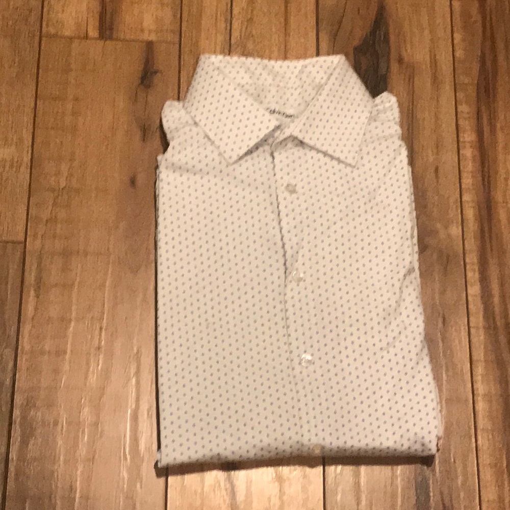 Calvin Klein. Slim fit.  button-down dress shirt.